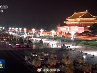 中國人民抗日戰爭暨世界反法西斯戰爭勝利80周年紀念活動演練現場